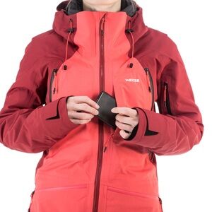 Decathlon Red Ski Jacket Recco Tech